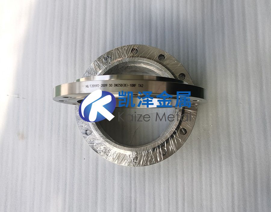 凱澤金屬定制TA2鈦法蘭 鈦合金法蘭 法蘭蓋 鈦盲板法蘭來(lái)圖批量